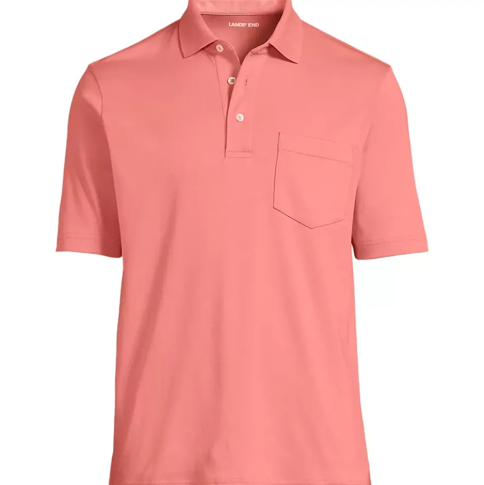 Men's Short Sleeve Cotton Supima Polo Shirt with Pocket