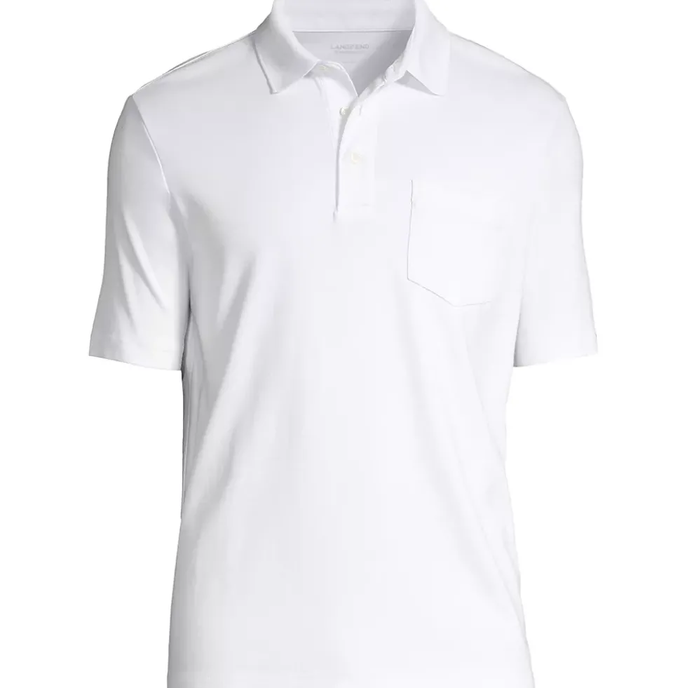 Men's Short Sleeve Cotton Supima Polo Shirt with Pocket