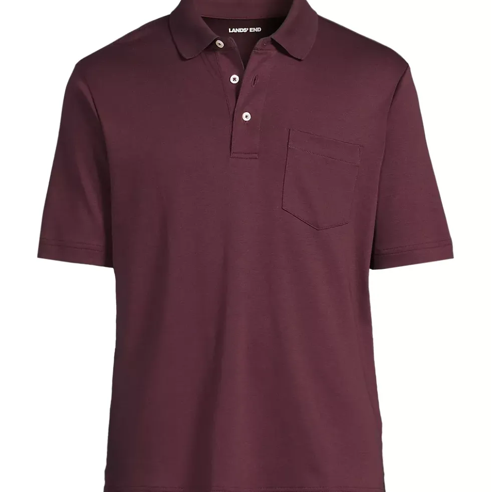 Men's Short Sleeve Cotton Supima Polo Shirt with Pocket