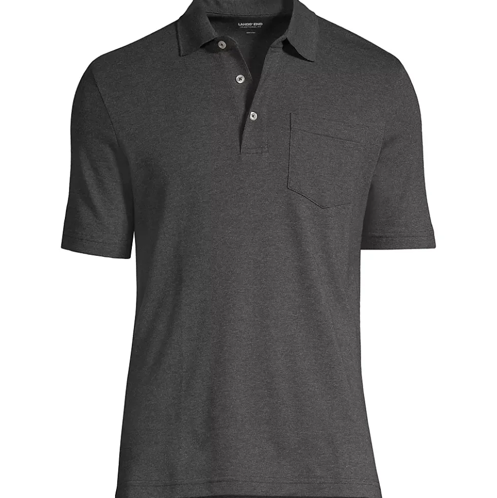 Men's Short Sleeve Cotton Supima Polo Shirt with Pocket