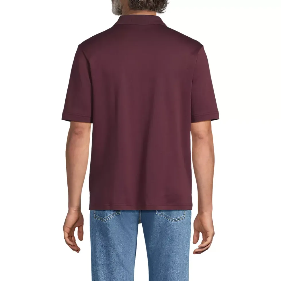 Men's Short Sleeve Cotton Supima Polo Shirt with Pocket