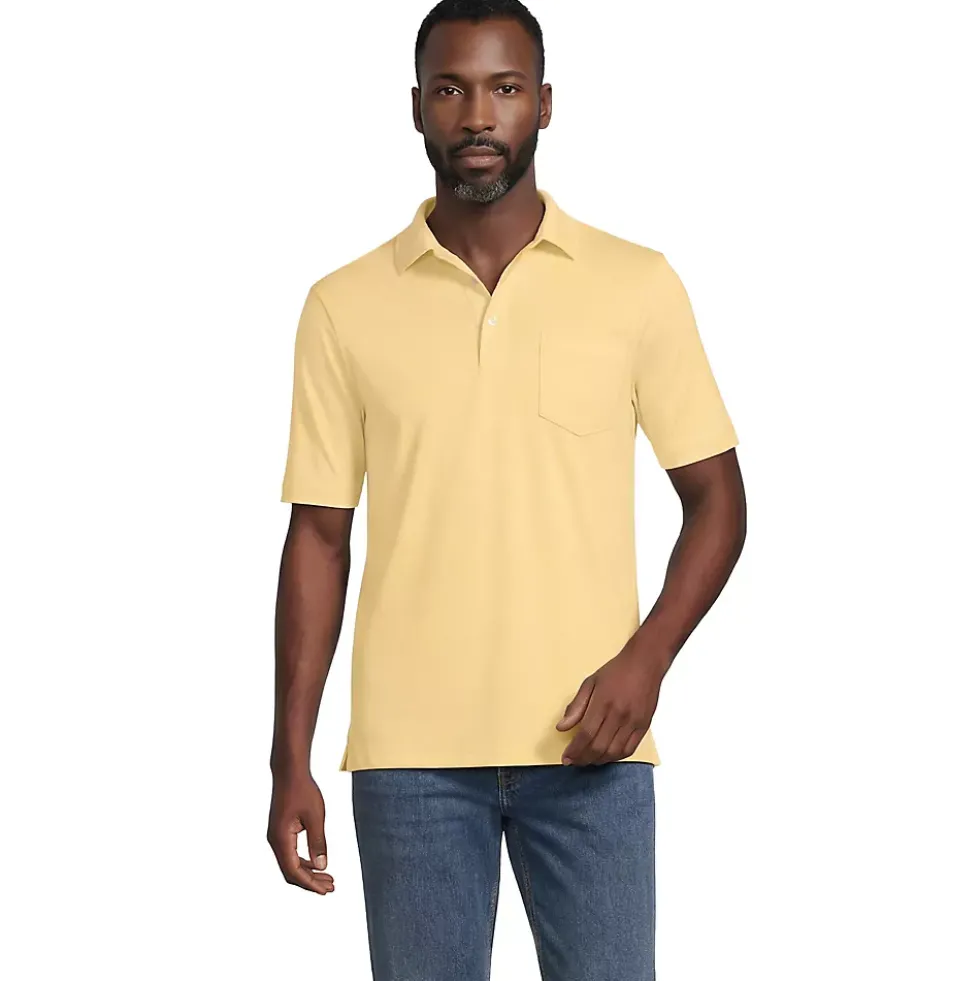 Men's Short Sleeve Cotton Supima Polo Shirt with Pocket