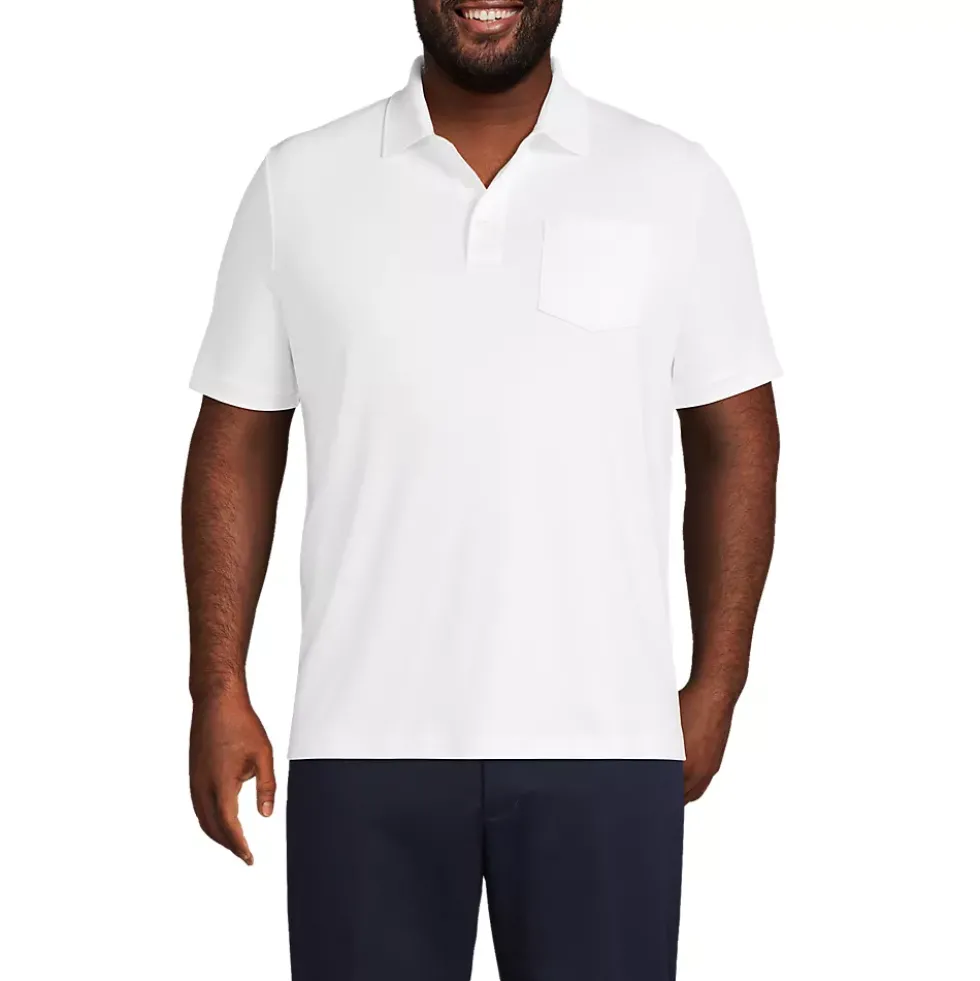 Men's Short Sleeve Cotton Supima Polo Shirt with Pocket