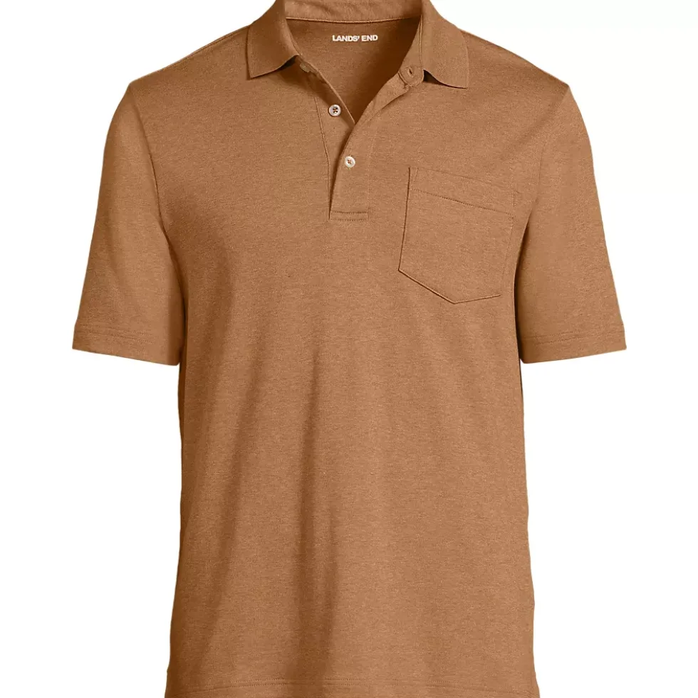 Men's Short Sleeve Cotton Supima Polo Shirt with Pocket