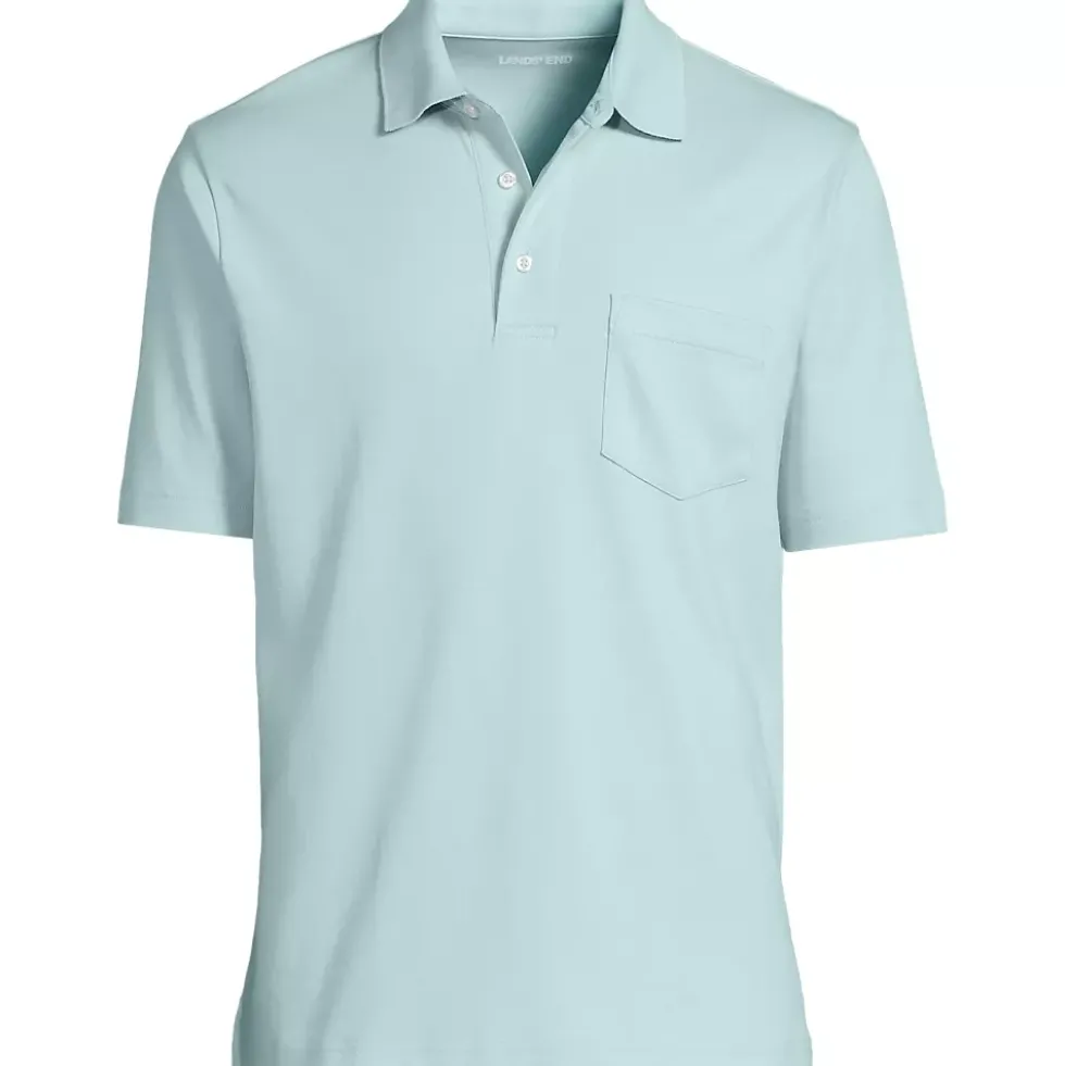 Men's Short Sleeve Cotton Supima Polo Shirt with Pocket