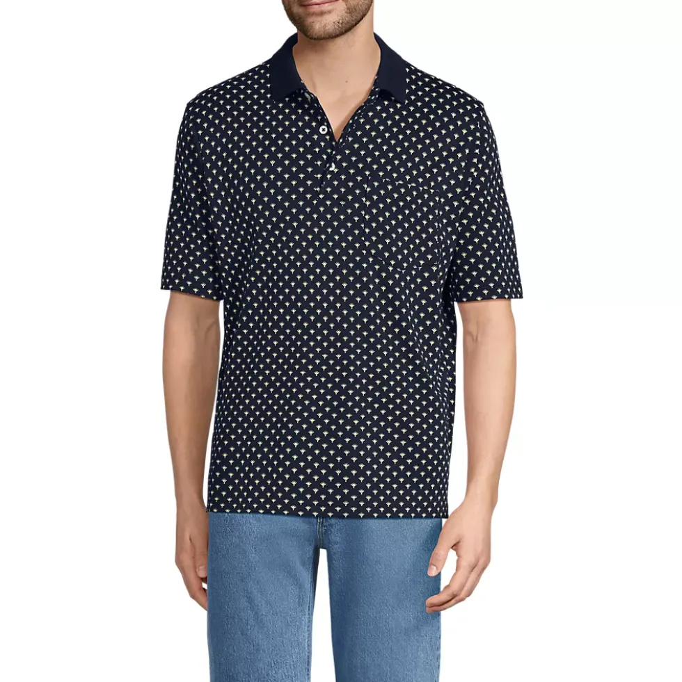 Men's Short Sleeve Cotton Supima Polo Shirt with Pocket