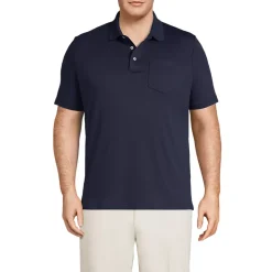 Men's Short Sleeve Cotton Supima Polo Shirt with Pocket