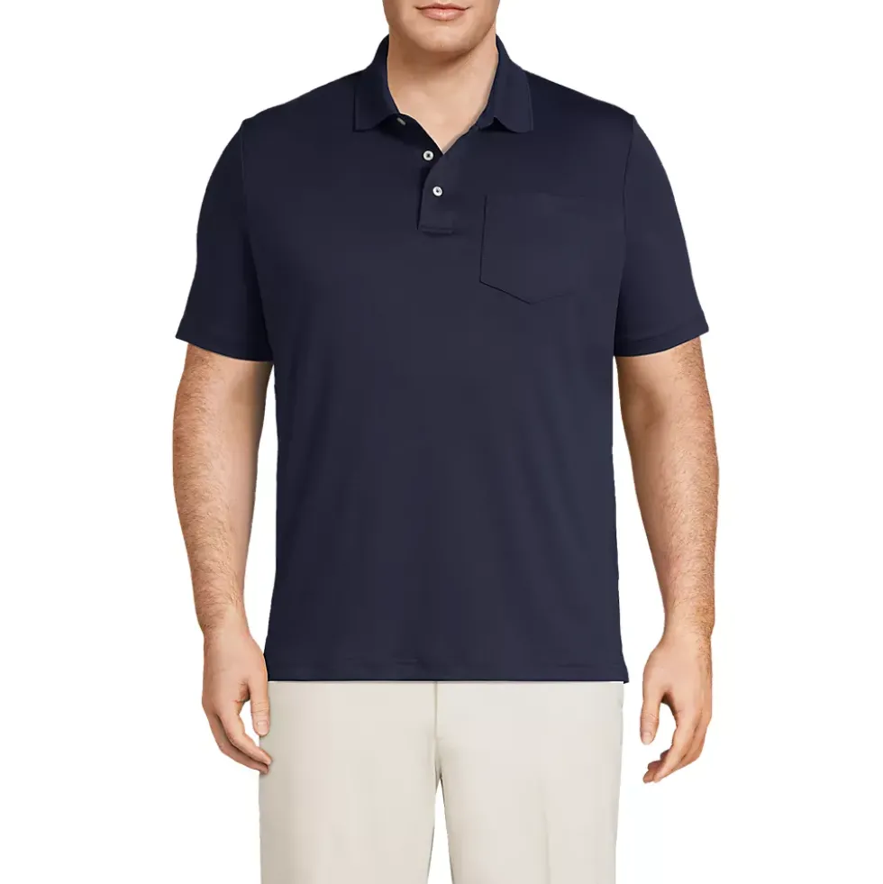 Men's Short Sleeve Cotton Supima Polo Shirt with Pocket