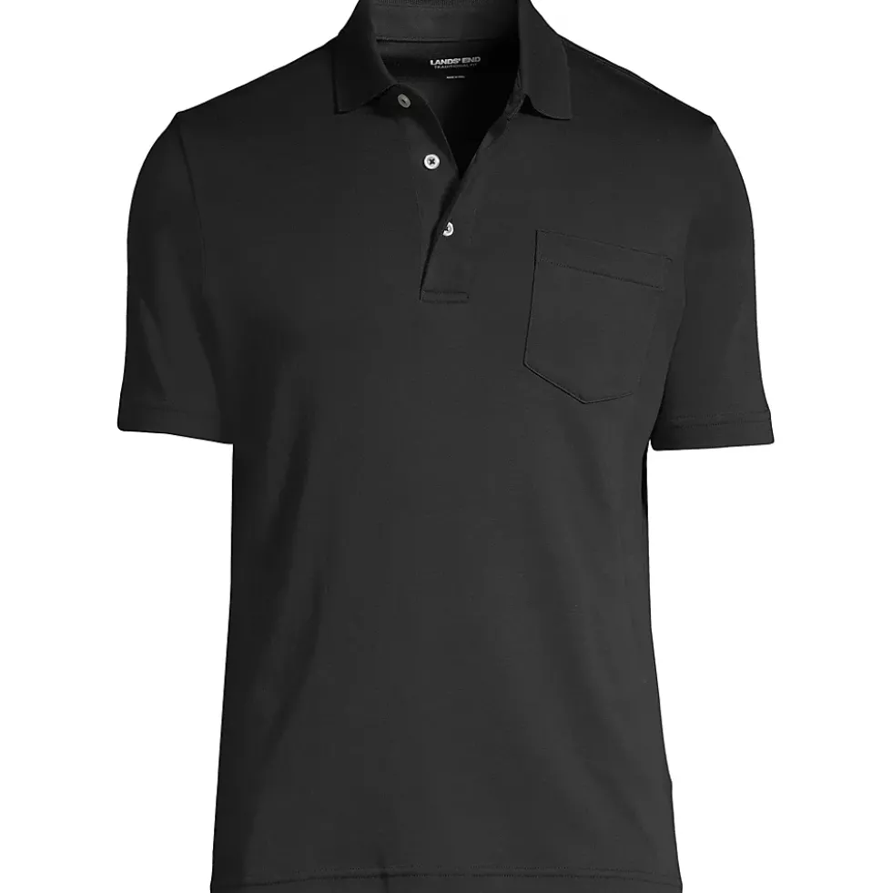 Men's Short Sleeve Cotton Supima Polo Shirt with Pocket