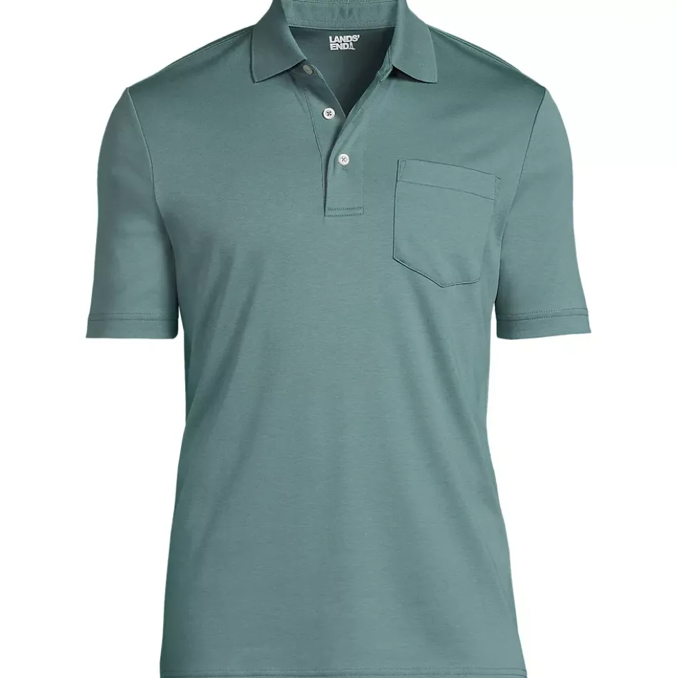 Men's Short Sleeve Cotton Supima Polo Shirt with Pocket