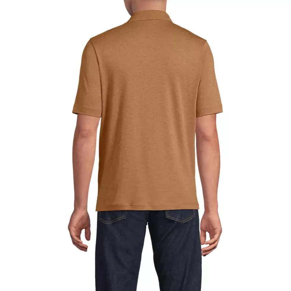 Men's Short Sleeve Cotton Supima Polo Shirt with Pocket