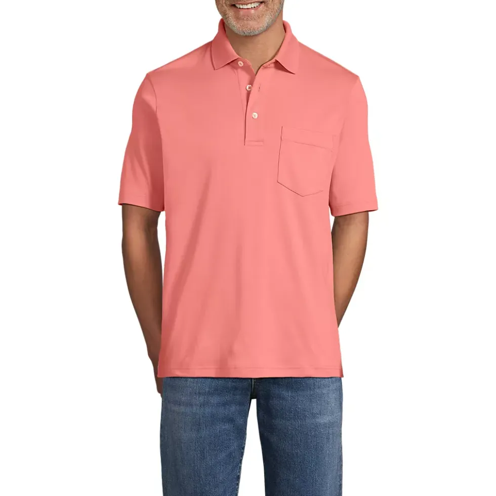 Men's Short Sleeve Cotton Supima Polo Shirt with Pocket