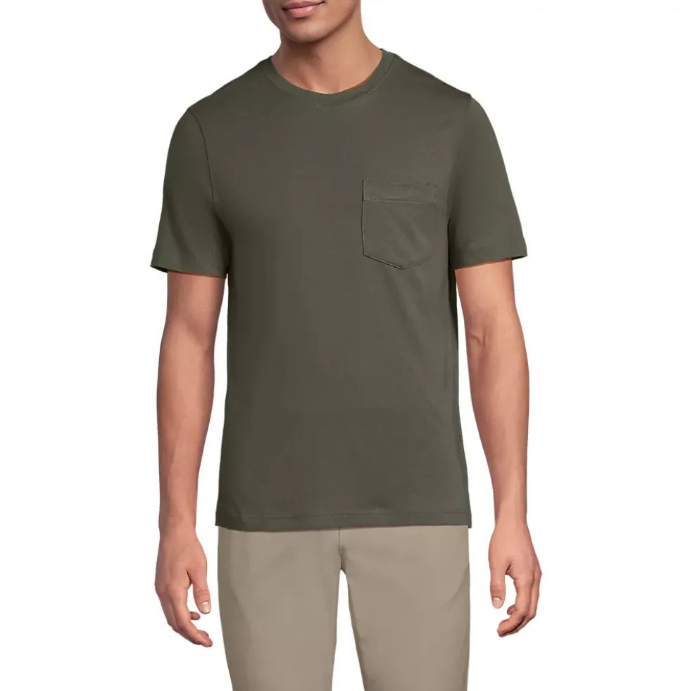 Men's Short Sleeve Cotton Supima Tee With Pocket