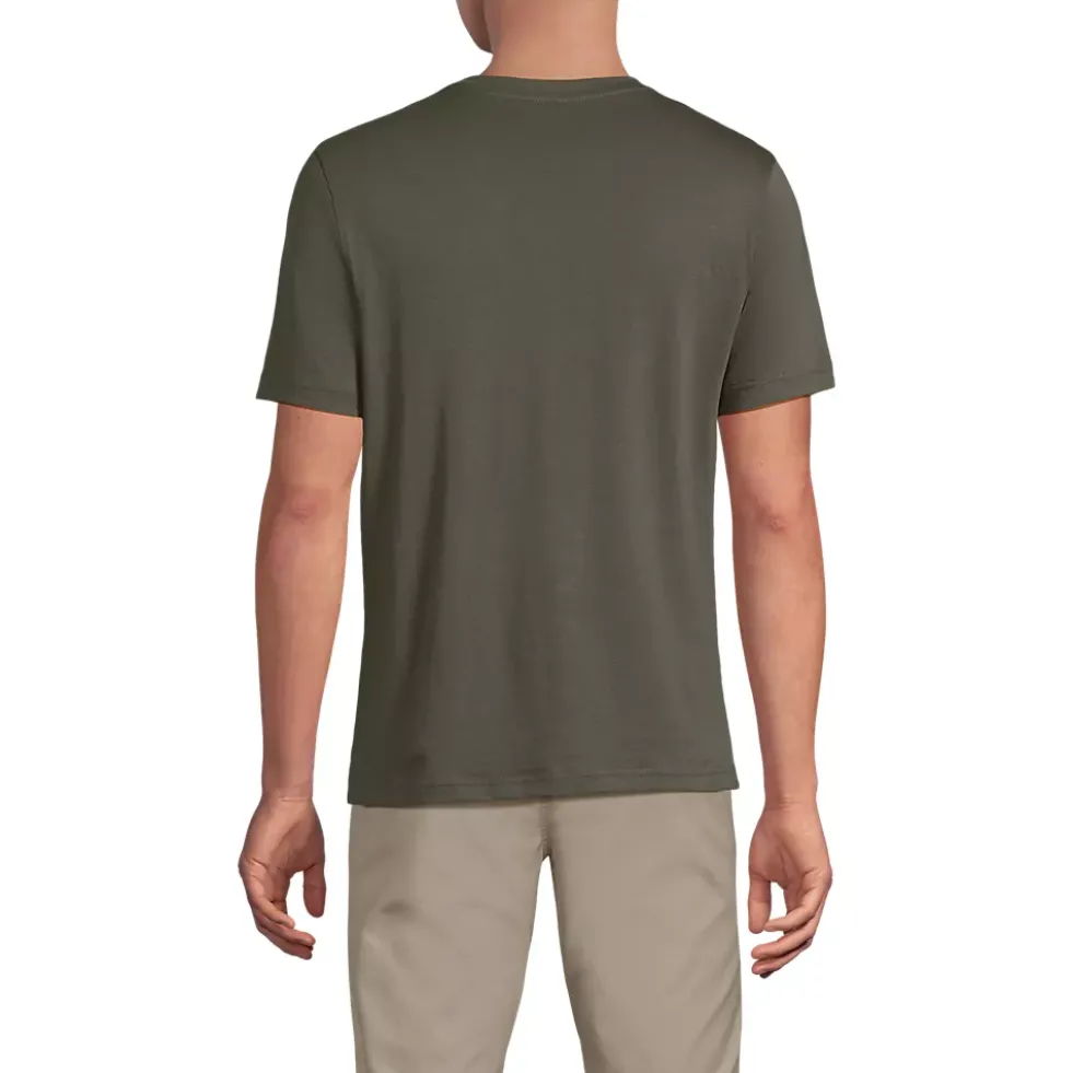 Men's Short Sleeve Cotton Supima Tee With Pocket