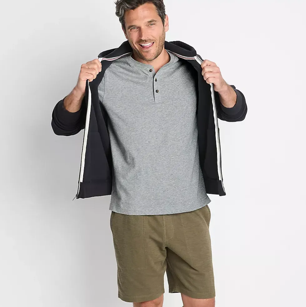 Men's Short Sleeve Cotton Supima Jersey Henley