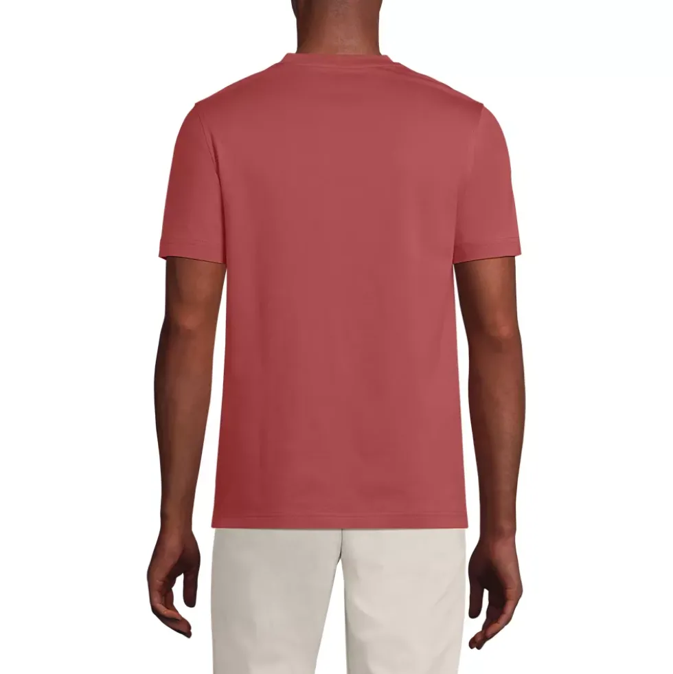 Men's Short Sleeve Cotton Supima Jersey Henley