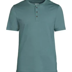 Men's Short Sleeve Cotton Supima Jersey Henley
