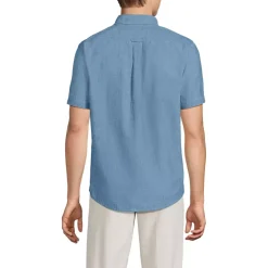 Men's Short Sleeve Easy Fit Chambray Shirt