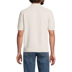 Men's Short Sleeve Fine Gauge Sweater Polo