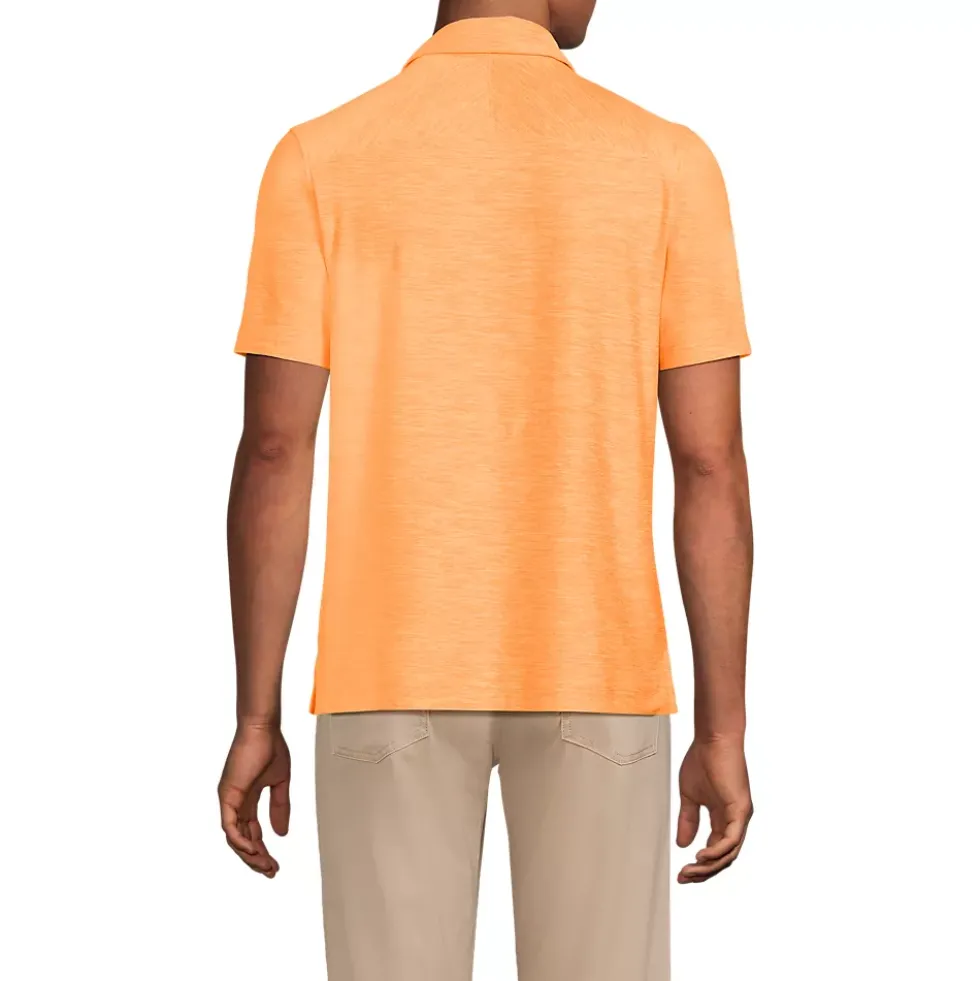Men's Short Sleeve Flex Performance Pieced Yoke Polo