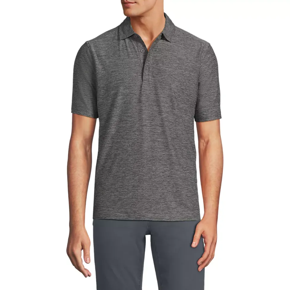 Men's Short Sleeve Flex Performance Pieced Yoke Polo