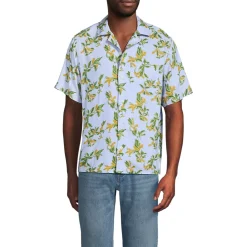 Men's Short Sleeve Hawaiian Camp Collar Shirt