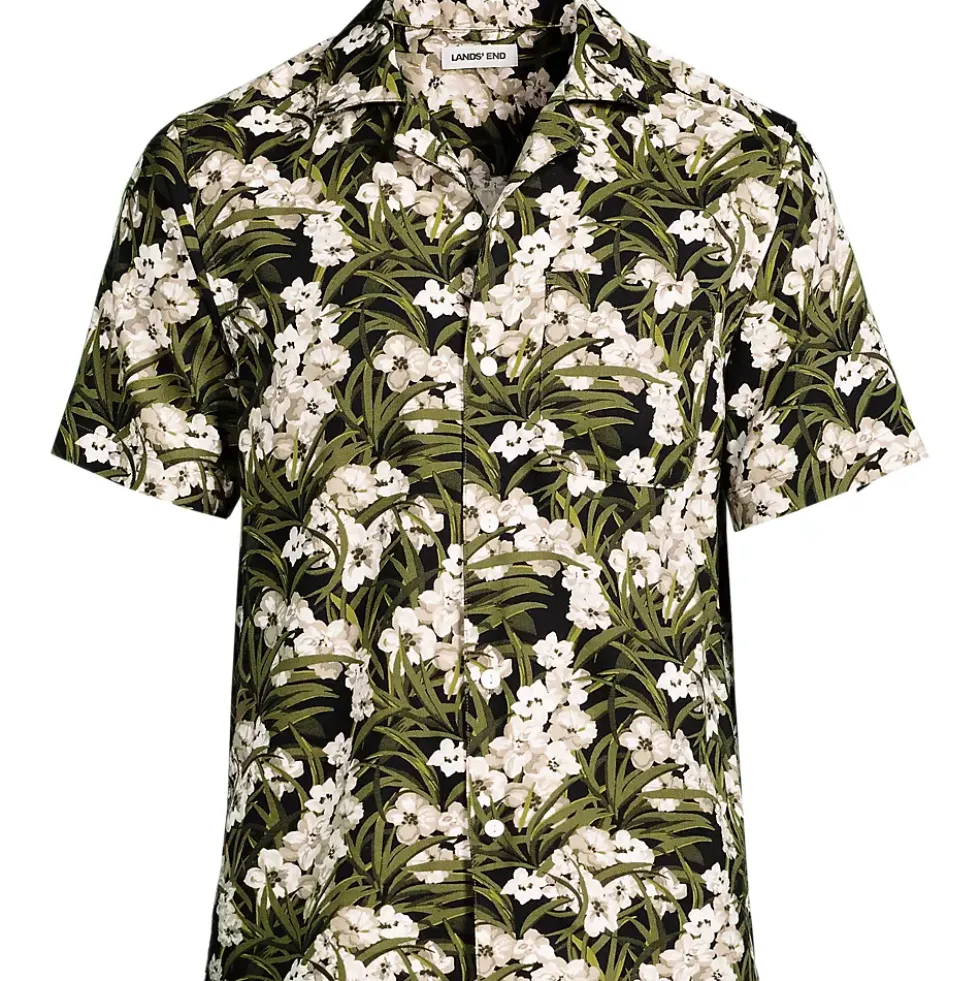Men's Short Sleeve Hawaiian Camp Collar Shirt