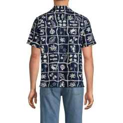 Men's Short Sleeve Hawaiian Camp Collar Shirt