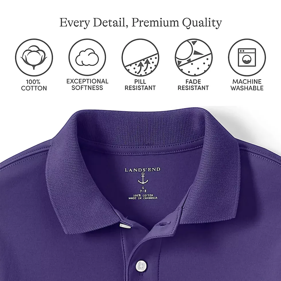 Men's Short Sleeve Interlock Polo Shirt