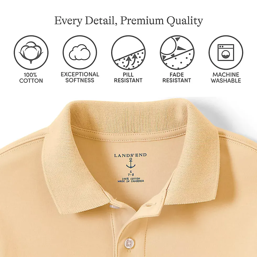Men's Short Sleeve Interlock Polo Shirt