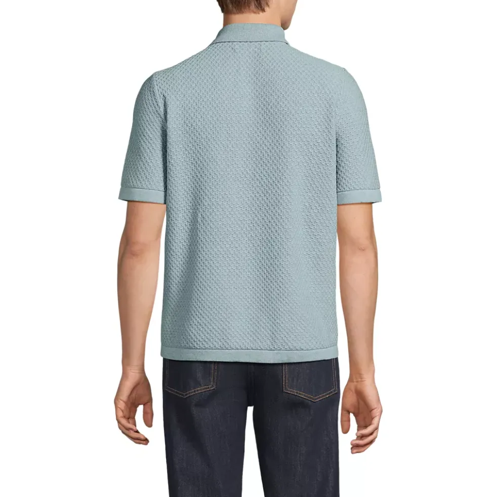 Men's Short Sleeve Johnny Collar Polo