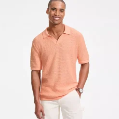 Men's Short Sleeve Johnny Collar Polo