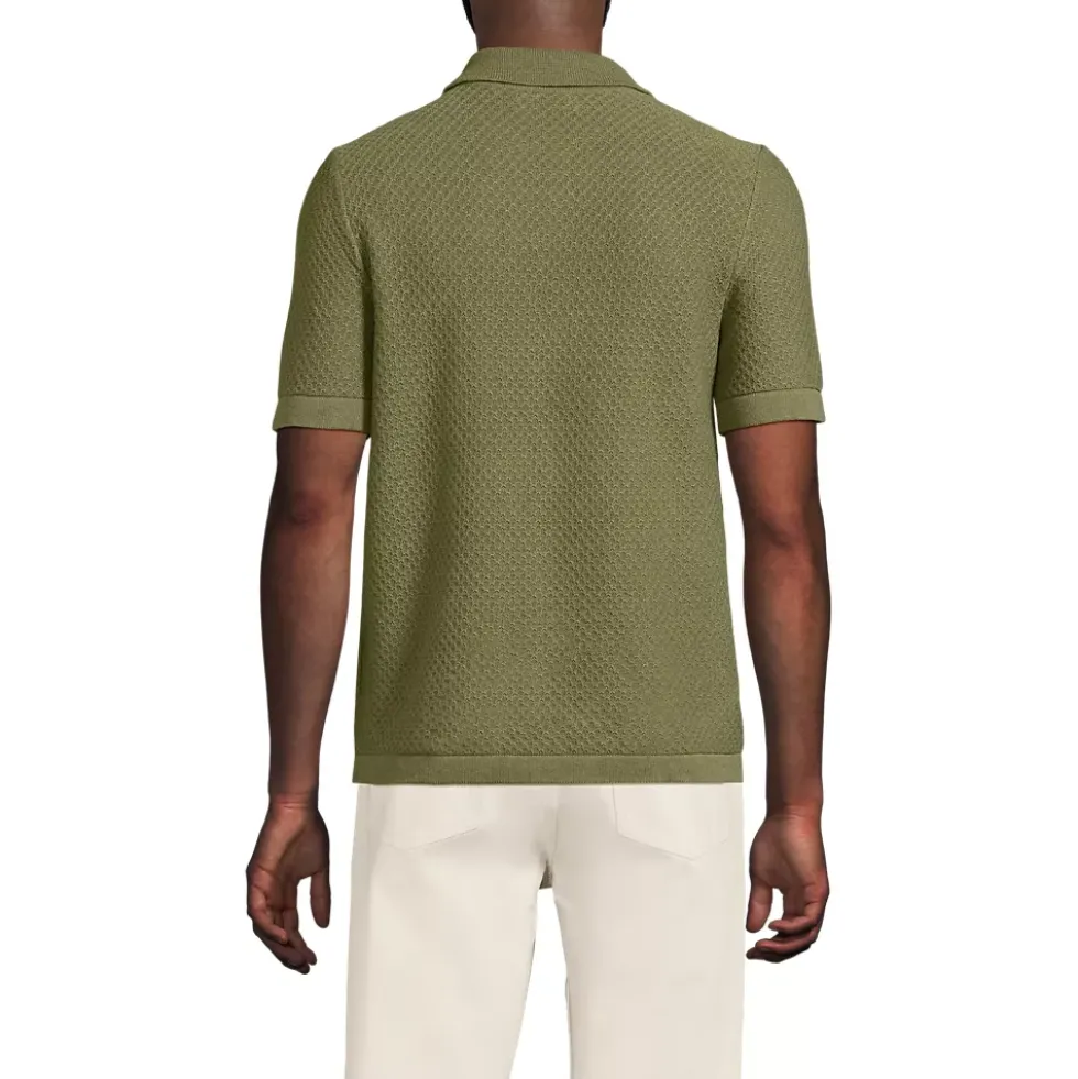 Men's Short Sleeve Johnny Collar Polo