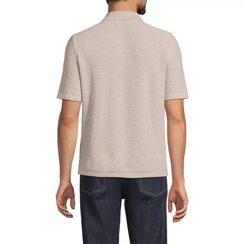 Men's Short Sleeve Johnny Collar Polo