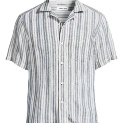 Men's Short Sleeve Linen Hawaiian Camp Collar Shirt
