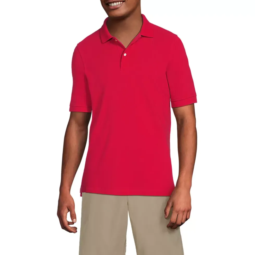 Men's Short Sleeve Mesh Polo Shirt