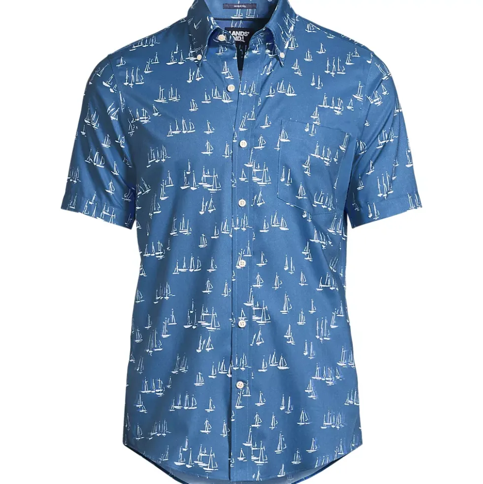 Men's Short Sleeve No Iron Twill Shirt