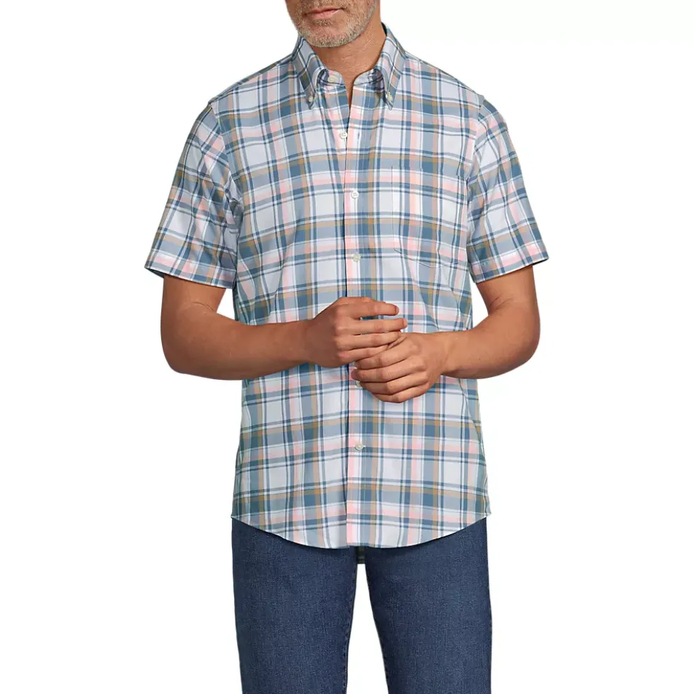 Men's Short Sleeve No Iron Twill Shirt