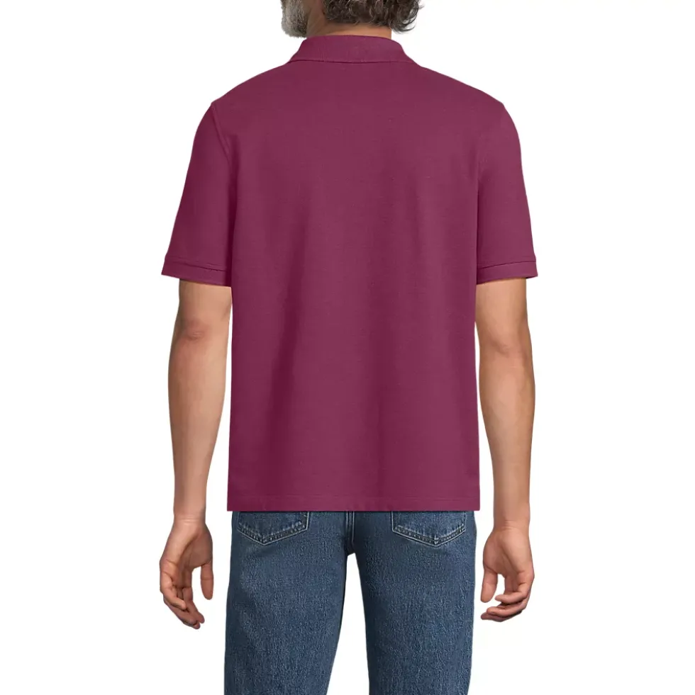 Men's Short Sleeve Performance Mesh Pique Polo