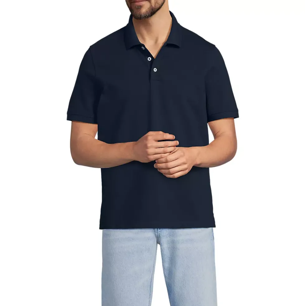 Men's Short Sleeve Performance Mesh Pique Polo