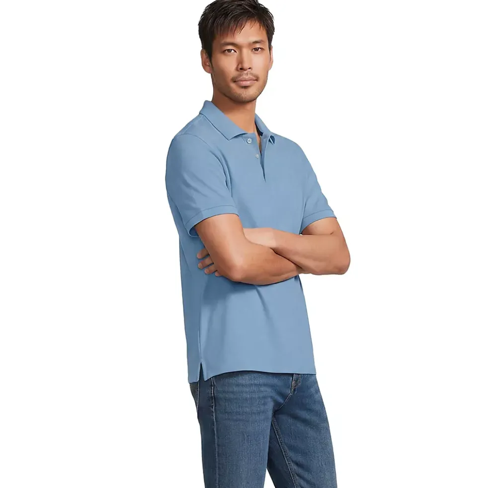 Men's Short Sleeve Performance Mesh Pique Polo