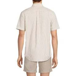 Men's Short Sleeve Seersucker Shirt