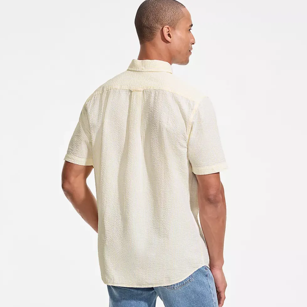 Men's Short Sleeve Seersucker Shirt