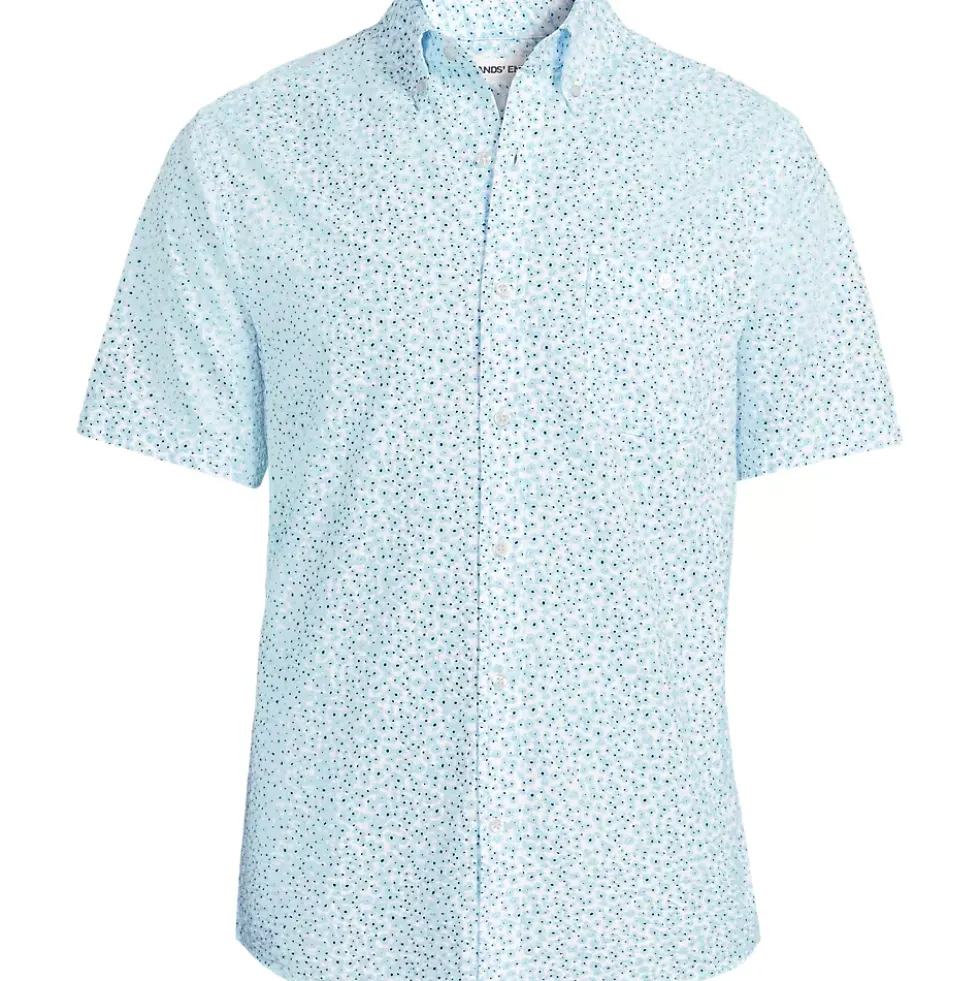 Men's Short Sleeve Seersucker Shirt