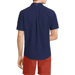 Men's Short Sleeve Seersucker Shirt