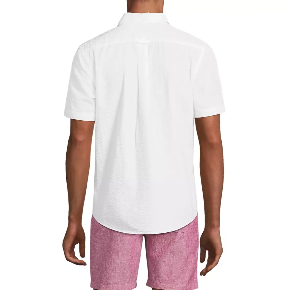 Men's Short Sleeve Seersucker Shirt