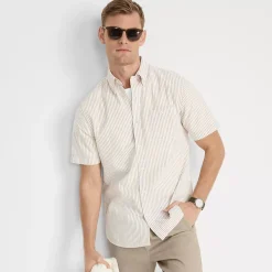 Men's Short Sleeve Seersucker Shirt