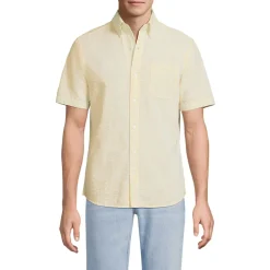 Men's Short Sleeve Seersucker Shirt