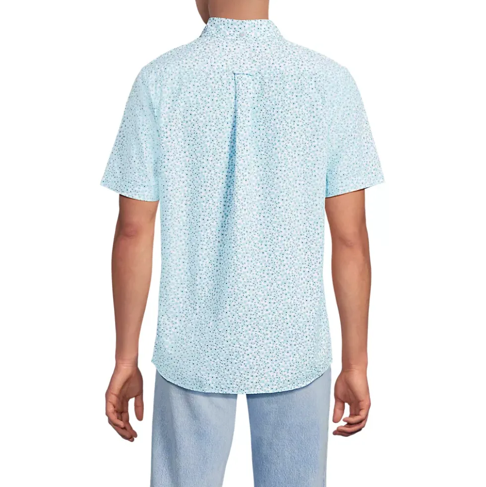 Men's Short Sleeve Seersucker Shirt