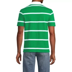 Men's Short Sleeve Slub Textured Rugby Polo